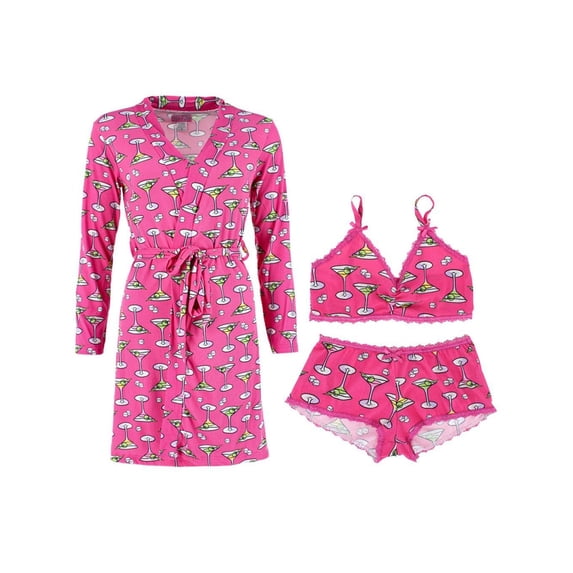 Love to Sleep Martini Robe Lounge Set (Women)