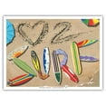 thumbnail image 1 of Love to Surf - Surfboard Art - From an Original Color Painting by Scott Westmoreland - Master Art Print (Unframed) 9in x 12in, 1 of 4