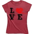 thumbnail image 1 of Love with Crochet Heart For Mother's Day Women's Gift T-Shirt, 1 of 4