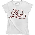 thumbnail image 1 of Love with Heart - Valentines Day Gift Idea Women's T-Shirt, 1 of 4