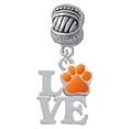 thumbnail image 1 of Love with Orange Paw - Large Rope with Cross Beads Charm Bead, 1 of 1