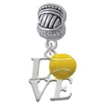 thumbnail image 1 of Love with Tennis Ball - Large Rope with Cross Beads Charm Bead, 1 of 1