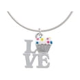 thumbnail image 1 of Love with Vanilla Cupcake Charm Necklace, 18"+2" Extender, 1 of 1