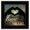 thumbnail image 1 of Love with all Your Heart by Marla Rae Print Wall Art Wood Multi-Color, 1 of 4