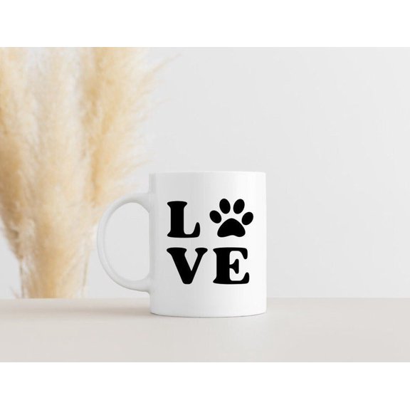 Love with dog paw Digital Cut File Digital Sublimation File