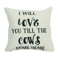 thumbnail image 1 of Love you till the Cows Come Home Pillow | Home Decor | Modern Farmhouse | Primitive | Farmhouse Decor | Throw Pillows | Bedroom Decor, 1 of 1