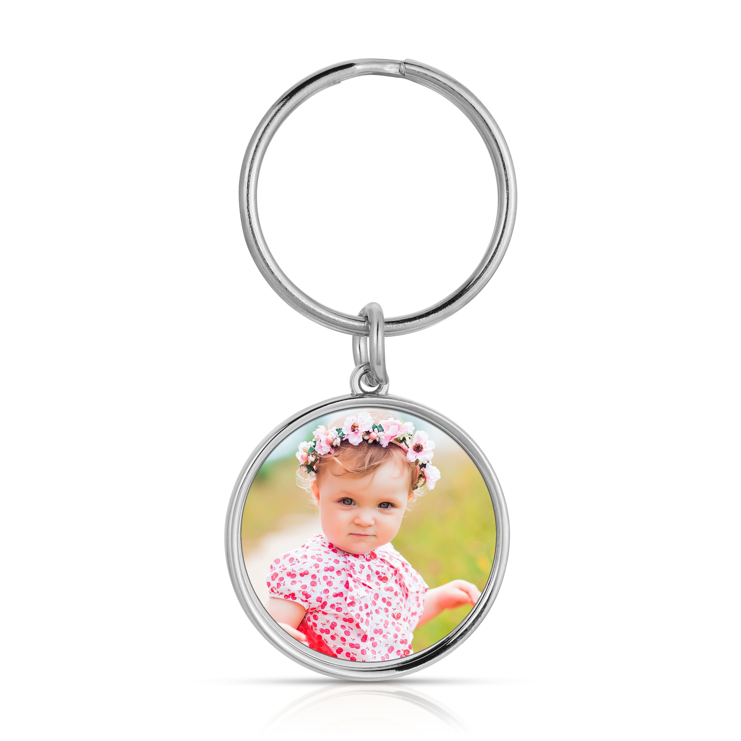 Love you to the Moon Round Keychain