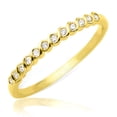 thumbnail image 1 of LoveBling 0.15 Carat (ctw) Designer Diamond Stackable Band in 14 Karat (K) Yellow Gold Ring (size 6.5), 1 of 2