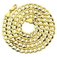 thumbnail image 1 of LoveBling 10k Yellow Gold 8mm Plain Solid Curb Cuban Necklace W/Lobster Lock (26"), 1 of 1