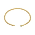 thumbnail image 1 of LoveBling 14K Yellow Gold 3.5mm Solid Miami Cuban Bracelet with Lobster Lock (8"), 1 of 1