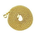 thumbnail image 1 of LoveBling 14k Yellow Gold 2mm Solid Curb Cuban Chain Necklace(Available in Lengths 16" - 24") (22), 1 of 4