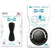 LoveHandle - Phone Holder and Phone Grip - Universal Grip and Car Mount for Smartphones and Mini Tablets - Combo Pack 1