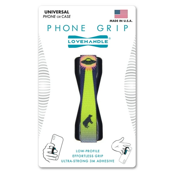 LoveHandle - Ultra Slim Pocket Friendly Grip for Smartphones and Mini Tablets - Alien Cattle Rustlers