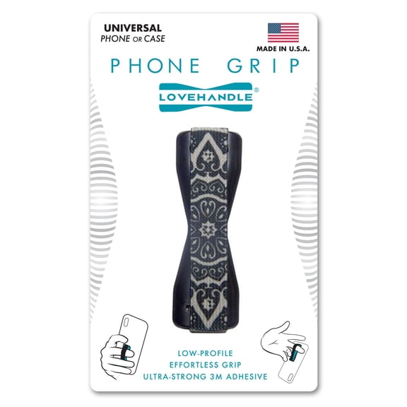 LoveHandle - Ultra Slim Pocket Friendly Grip for Smartphones and Mini Tablets - Boho Slate