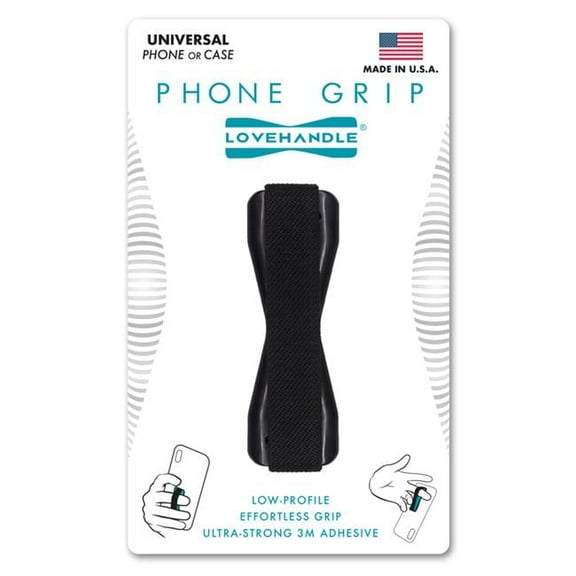 LoveHandle Universal Grip For Cell Phone and Mini Tablet Black