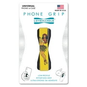 LoveHandle Universal Phone Grip for Most Smartphones, Mini Tablets and Cases, Hula Girl Design Elastic Strap with Black Base