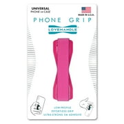 LoveHandle Universal Phone Grip for Most Smartphones, Mini Tablets and Cases, Solid Magenta Design Elastic Strap with Magenta Base