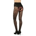 thumbnail image 1 of LoveMoi Women's Born To Be Wild Leopard Crotchless Sheer Pantyhose - Mens - Male, 1 of 4