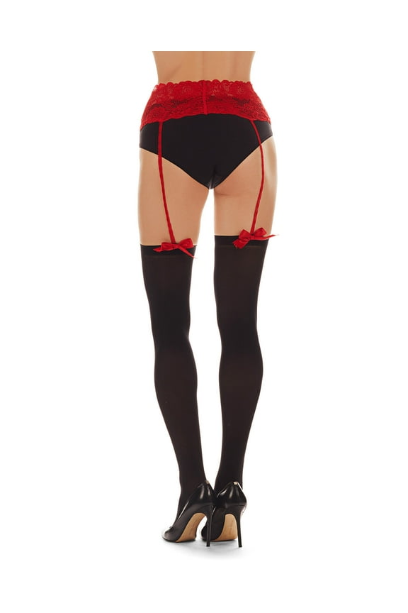 Women's No Strings Attached 60 Denier Opaque Suspender Pantyhose - Mens - Male