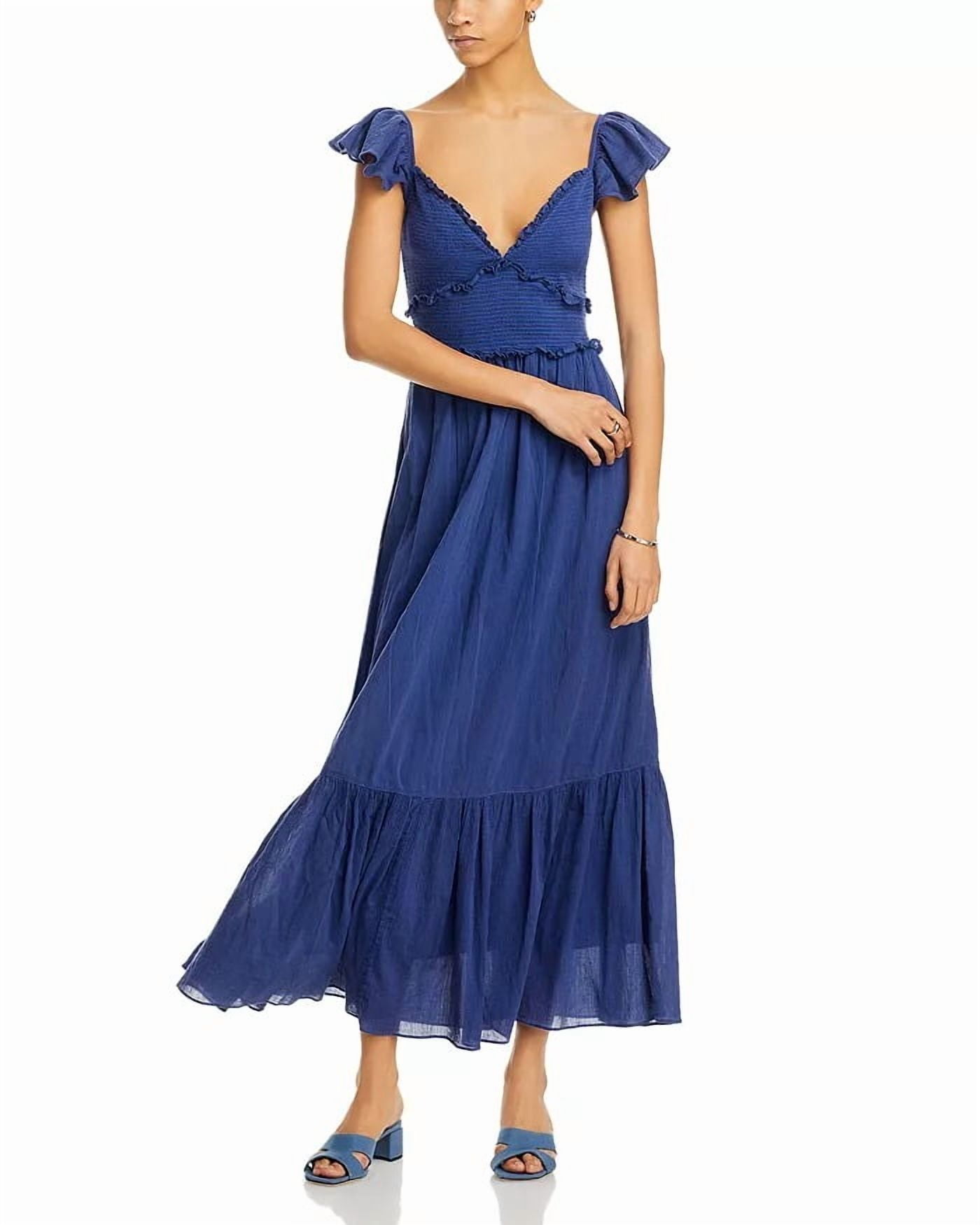 navy blue lace dress with sleeves Goddiva Scalloped Lace Bodice Pleated Chiffon A Line Maxi Dress