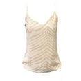 thumbnail image 1 of LoveShackFancy Women's Raw Hem Zebra Cami Top 1/S Blush, 1 of 1