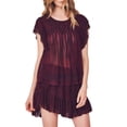 thumbnail image 1 of LoveShackFancy Women's Smocked Marie Top X-Small Light Eggplant, 1 of 3