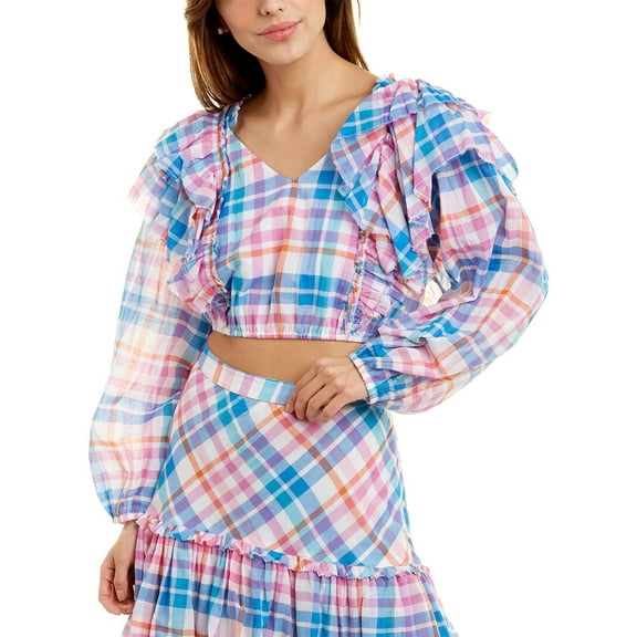 LoveShackFancy womens Nilo Crop Top, 10