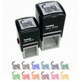 thumbnail image 1 of Loveable Bengal Cat Self-Inking Rubber Stamp Ink Stamper - Red Ink - Small 1 Inch, 1 of 7