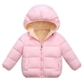 thumbnail image 1 of Lovebay 1-6T Toddler Children Boy Girl Padded Puffer Jacket Fleece Lined Hooded Winter Coat, 1 of 11