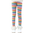 thumbnail image 1 of Lovebay 2-12Y Child Girls Winter Warm Fleece Tight Pants Rainbow Thicken Leggings, 1 of 6