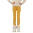 thumbnail image 1 of Lovebay 2-13Y Child Girls Winter Warm Fleece Tight Pants Solid Thicken Leggings,Yellow, 1 of 7