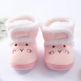 thumbnail image 1 of Lovebay Baby Girls Boys Cartoon Bear Toddler Booties Infant Prewalker Cotton Shoes Newborn Plus Velvet Warm Boots, 1 of 6