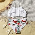 thumbnail image 1 of Lovebay Big Girl's Bikini Set Flounce Swimsuits Kids Monokini Bathing Suits 7-11T, 1 of 10