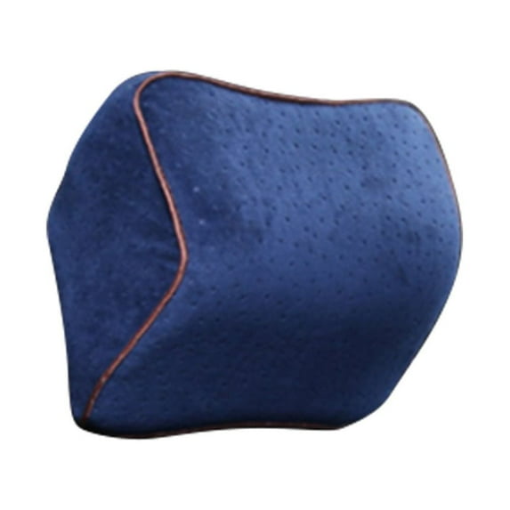Lovebay Car Neck Pillow for Driving,Office Chair Memory Foam Neck Pillow for Cervical Support and Neck Pain Relief with Adjustable Straps - Headrest Pillow Blue
