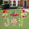 thumbnail image 1 of Lovebay Christmas Decorations Outdoor - 6PCS Large Xmas Yard Stakes - Joy Gnomes Santa Holiday Outside Decor Signs for Home Lawn Pathway Walkway, 1 of 7