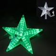 thumbnail image 1 of Lovebay Christmas Tree Topper 9" Five-pointed Star LED Lights String Garland Fairy Lights Home Decoration Christmas Ornament Green, 1 of 6