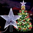 thumbnail image 1 of Lovebay Christmas Tree Topper 9" Five-pointed Star LED Lights String Garland Fairy Lights Home Decoration Christmas Ornament White, 1 of 10