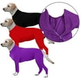 thumbnail image 1 of Lovebay Dog High Stretchy Recovery Suit w Zip Closure-Pet Post Operative Jumpsuit for Small Medium Dogs Anti Shed Hair Shirt, 1 of 7