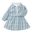thumbnail image 1 of Lovebay Infant Baby Girls Long Sleeve Princess Dress Plaid Cardigan Coat Formal Outfits, 1 of 8