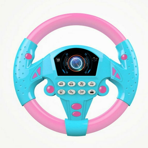 Lovebay Kids Backseat Electronic Steering Wheel Toy Children Driver Car Game Sound Toys