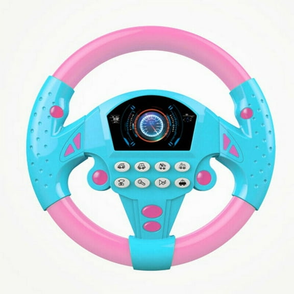 Lovebay Kids Backseat Electronic Steering Wheel Toy Children Driver Car Game Sound Toys
