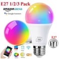 thumbnail image 1 of Lovebay LED Wifi Smart Light Bulb Dimmable 9W RGBW Remote APP Voice Control Amazon Alexa Google Home E27, 1 of 14