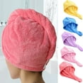 thumbnail image 1 of Lovebay Super Absorbent Coral Fleece Hair Fast Drying Towel Bath Wrap Hat, 1 of 6