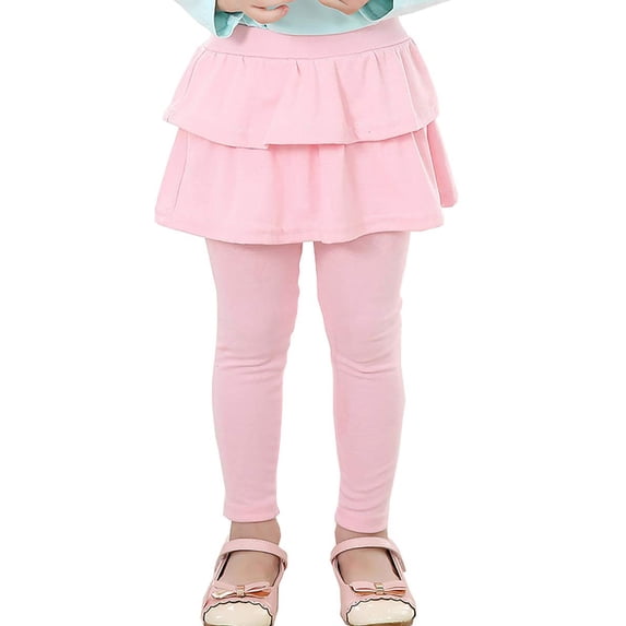 Lovebay Toddler Child Girls Leggings with Skirt Warm Kids Leggings Tutu Pants 2-10 Years