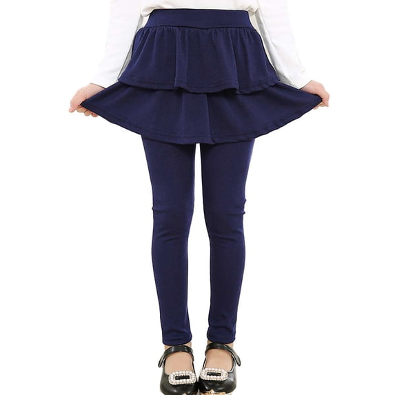 Lovebay Toddler Child Girls Leggings with Skirt Warm Kids Leggings Tutu Pants 2-10 Years