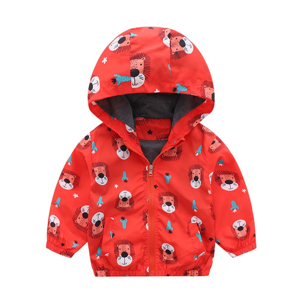 Vip Kid Jacket Lovebay Toddler Kid Little Boys Girls Lion Hooded Raincoat Jacket ...