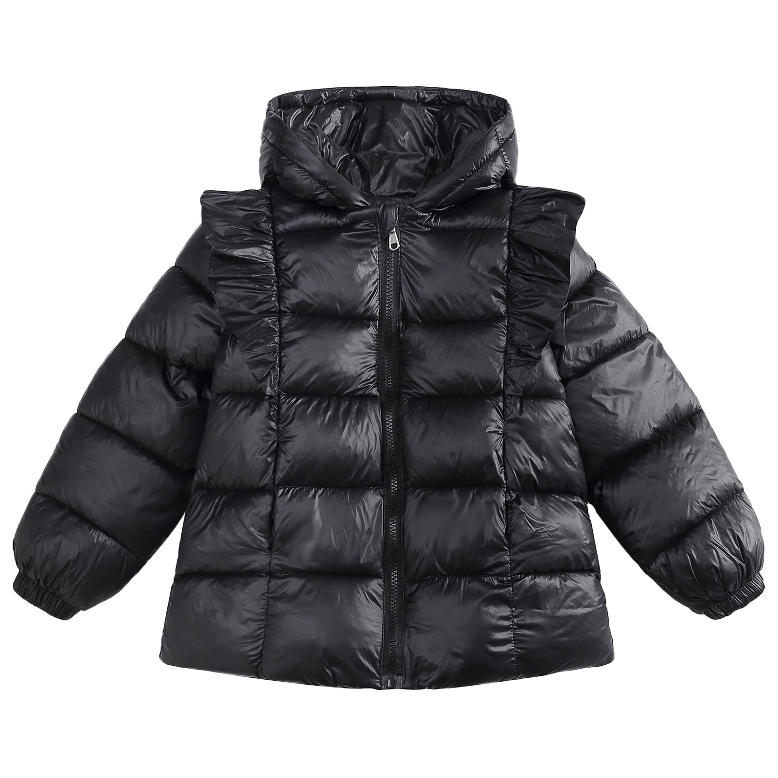 Toddler Earthy Color Hooded Button Pocket Coat