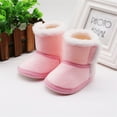 thumbnail image 1 of Lovebay Unisex Baby Girls Boys Winter Warm Boots Soft Sole Anti-Slip Infant Toddler Snow Prewalker Newborn Boots Shoes Pink 6-12 Months, 1 of 6