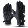 thumbnail image 1 of Lovebay Winter Thermal Gloves Men Women Touch Screen Water Resistant Windproof Anti Slip Heated Glove Hands Warm for Hiking Driving Running Bike Cycling Black M, 1 of 17