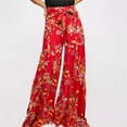 thumbnail image 1 of Lovebay Womens Wide Leg Palazzo Loose Pants Summer Beach Boho Floral Trousers S-XL, 1 of 10